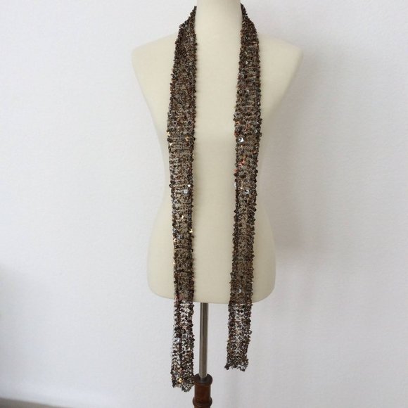 Chico's Chunky Statement Scarf, Belt or Necklace - Sparkly & Beaded - Picture 5 of 7